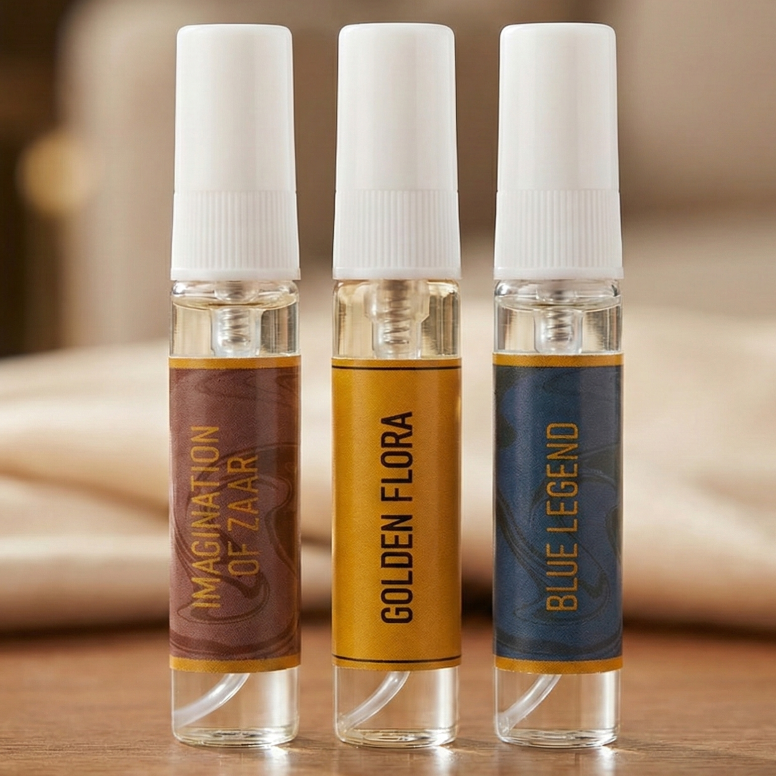 5ml 3 TESTERS PACK | Imagination Of Zaar | Golden Flora | Blue Legend